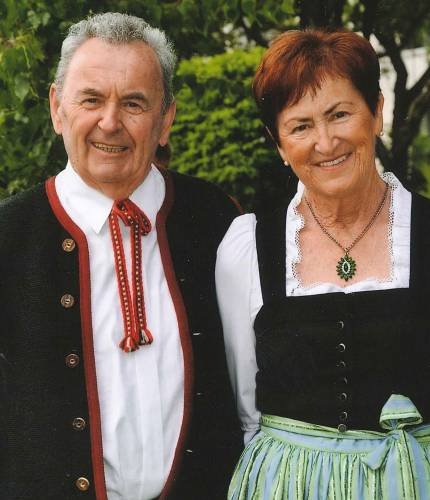 Gottlieb and Rosi Schütter, grandma and grandpa in the Hotel Schütterhof