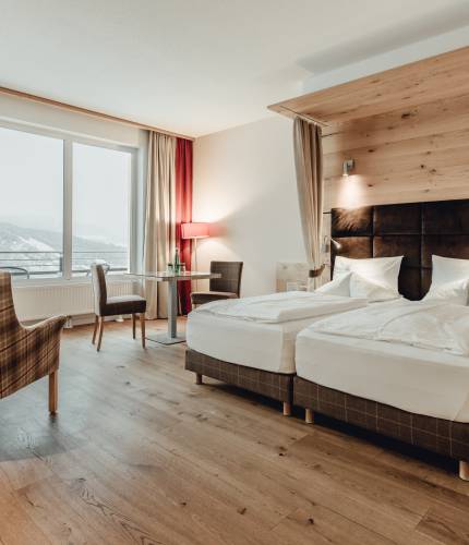 Innenansicht Doppelzimmer im Hotel Schütterhof in Österreich