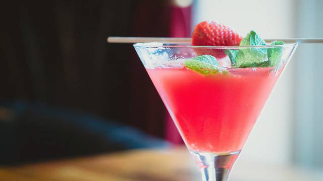 Detailbild Erdbeer Cocktail