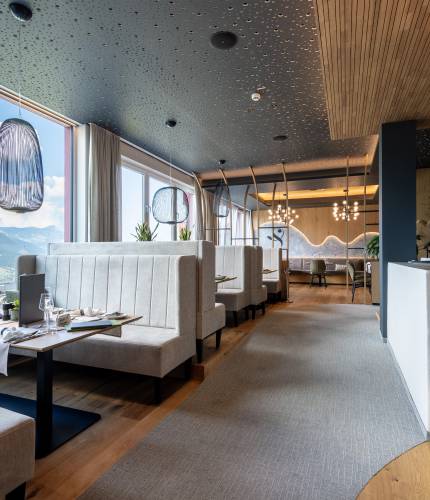 Blick ins Panoramarestaurant
