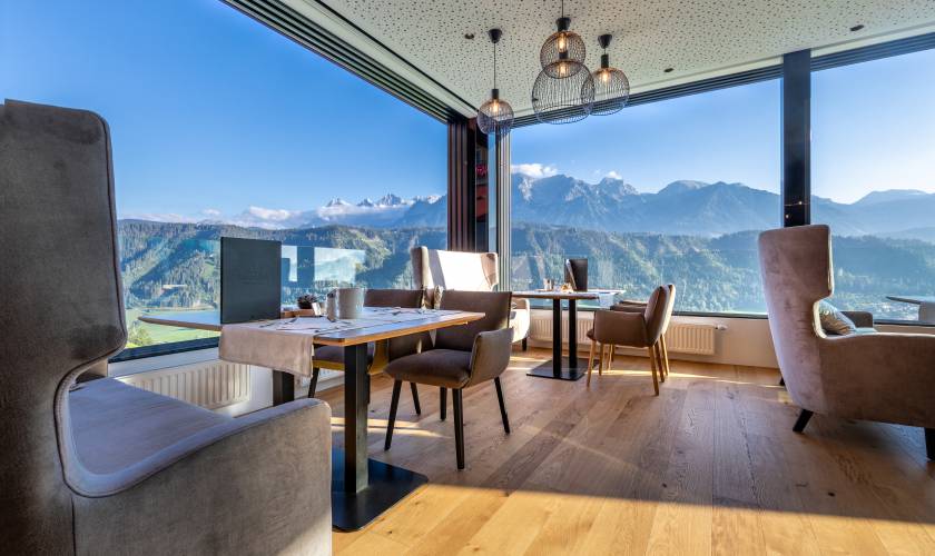 Das Restaurant "Dachstein Lounge"
