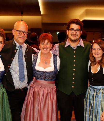 Family Gyger: Roland and Renate Gyger with their kids Stefan, Samuel and Annina Gyger 