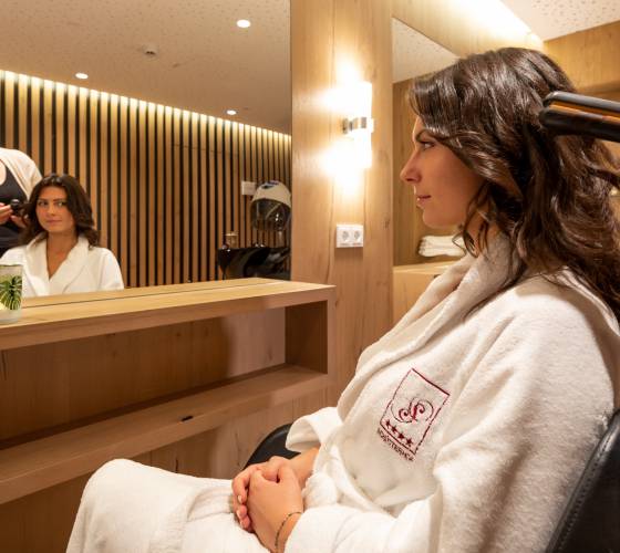 Hair dresser at hotel Schütterhof in Schladming