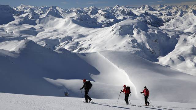 Schneeschuhwanderung bei Schladming in Österreich