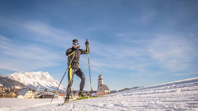 Cross country skiing in Ramsau in Schladming