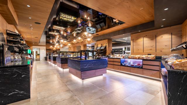 Buffet area at the hotel Schütterhof in Schladming