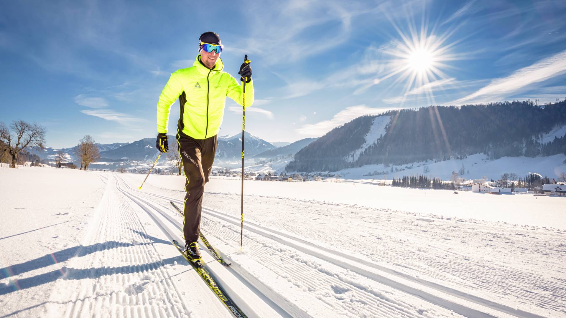 Cross country skiing in Schladming in Austria