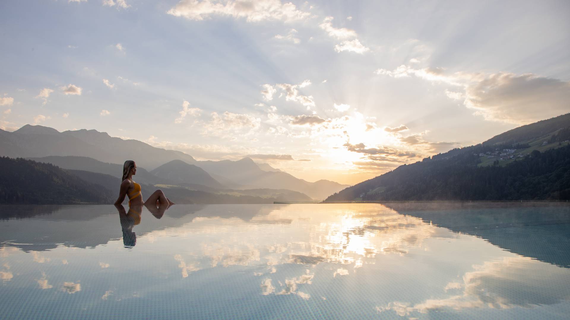einer der schönsten Infinity Pools in den Alpen