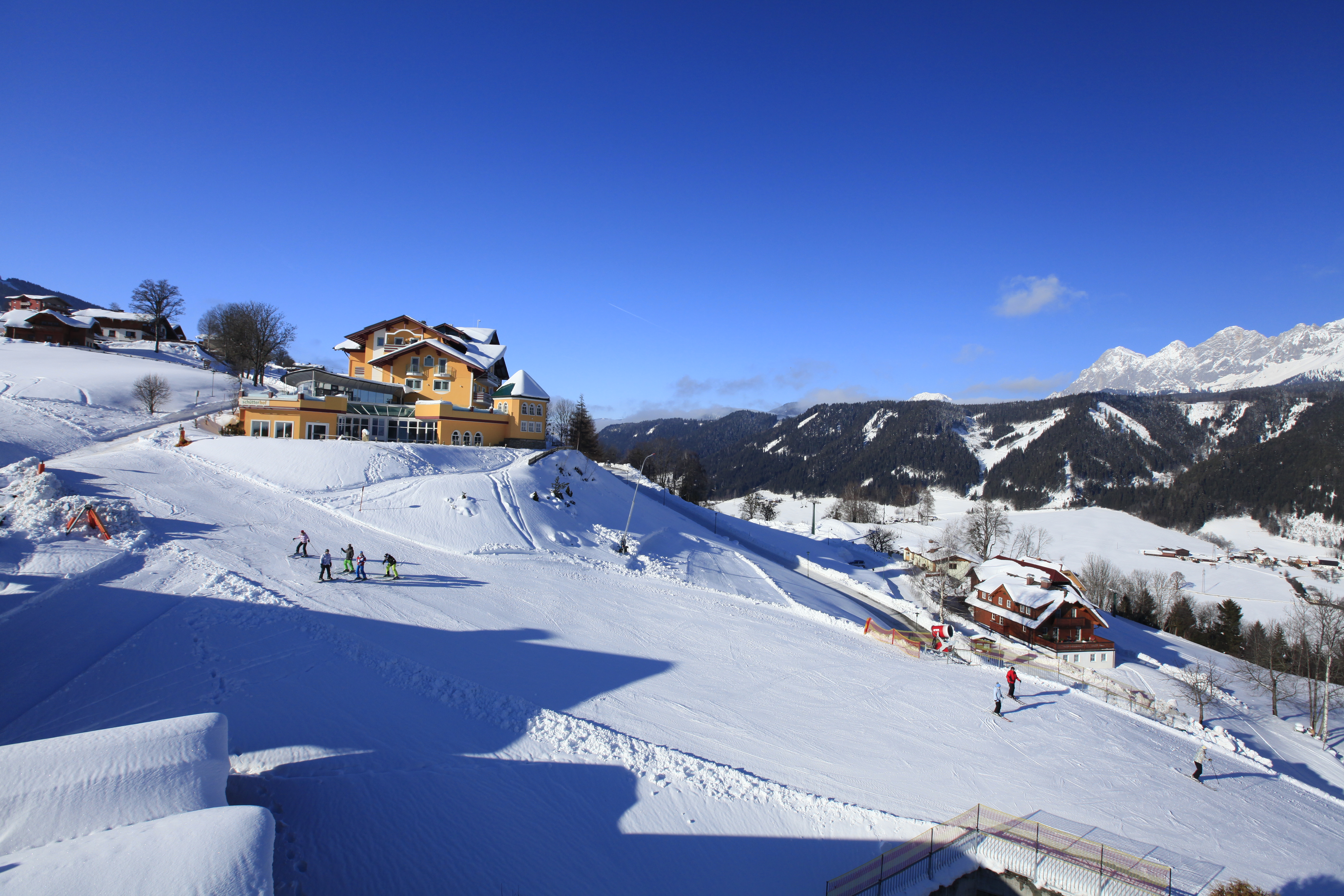 Skihotel Schütterhof in Schladming in Österreich im Winter